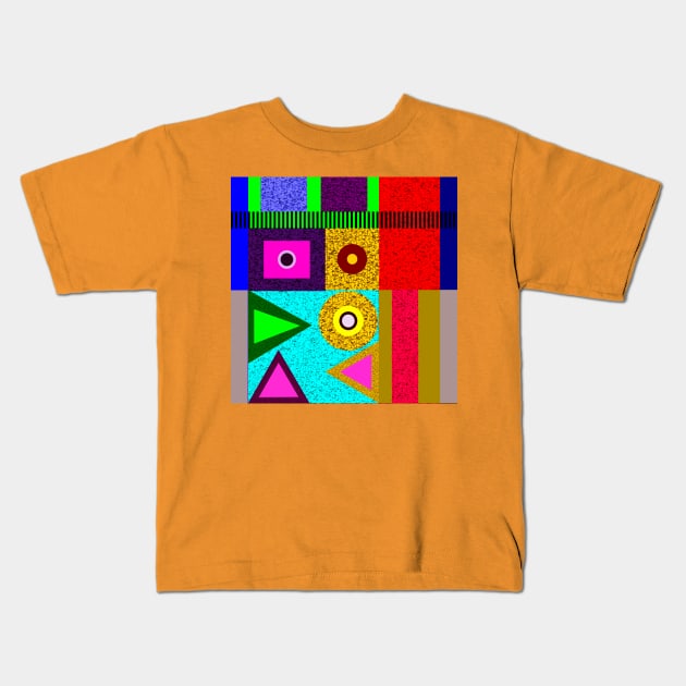 Textured geometric Kids T-Shirt by Dauri_Diogo